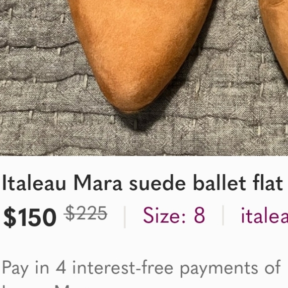 🌷Italeau Mara Suede Ballet Flat - Picture 14 of 14